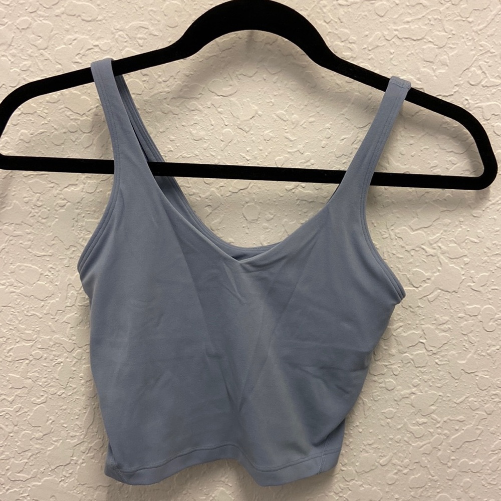 Lululemon Align crop top with shelf bra size 2